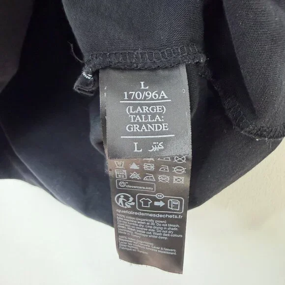 AllSaints Tiger Turin Bela Black + White Women's  Baby Tee - Size Large - Picture 6 of 8